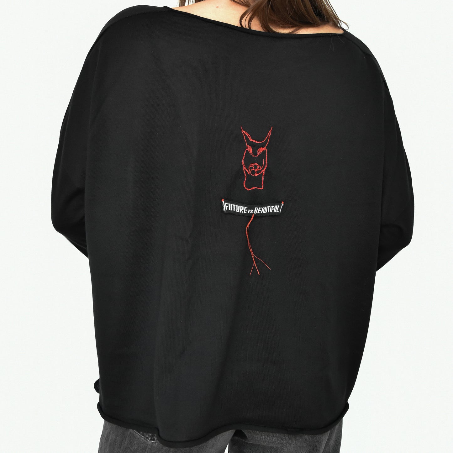 PURE SILK LONG SLEEVED T-SHIRT