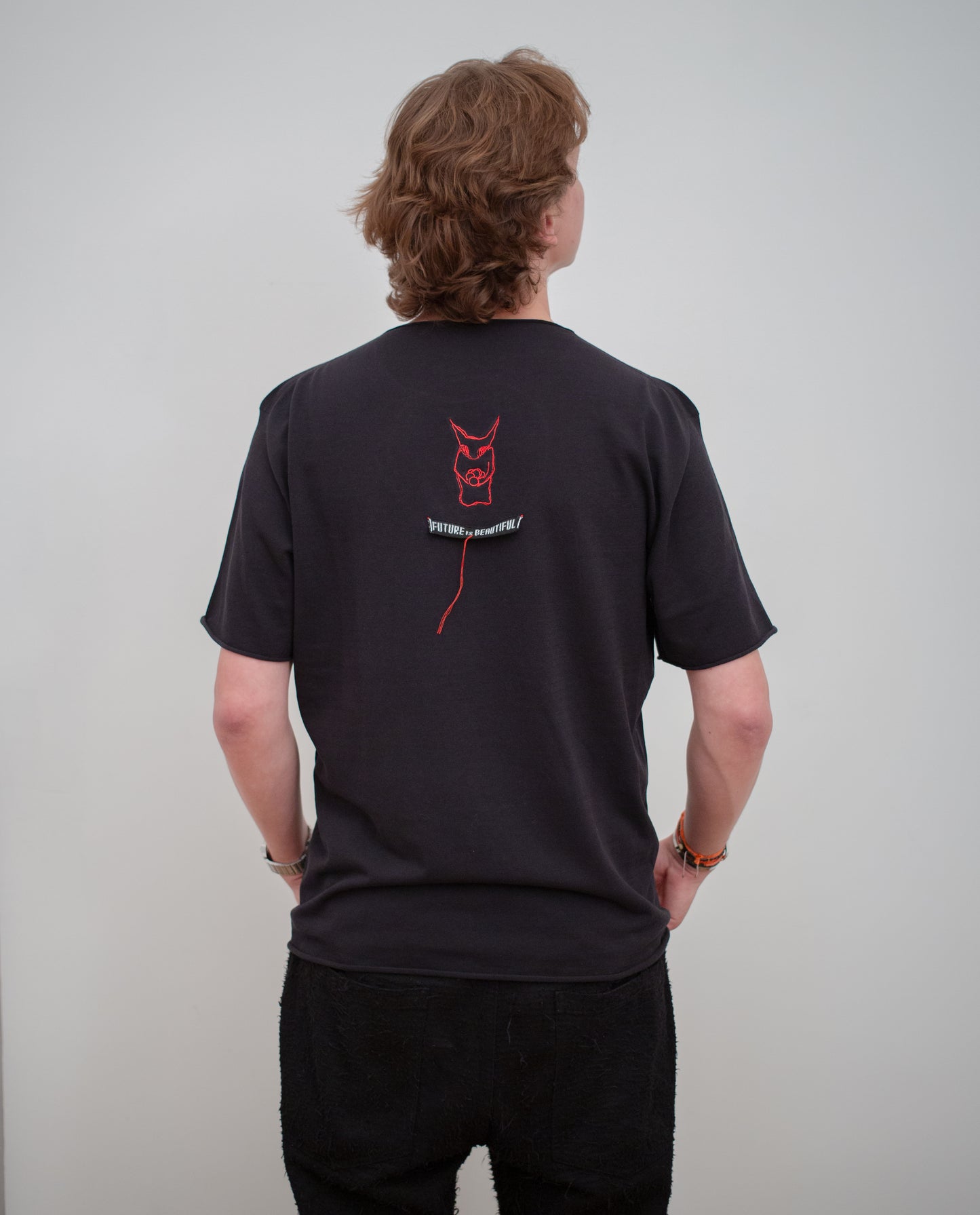 PURE COTTON KNIT T-SHIRT (OVERSIZE)